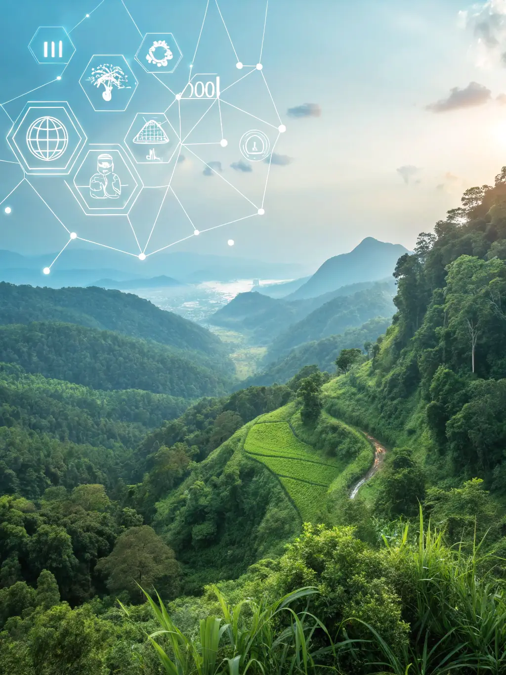 An abstract image representing environmental sustainability and corporate responsibility, emphasizing the importance of ESG compliance.